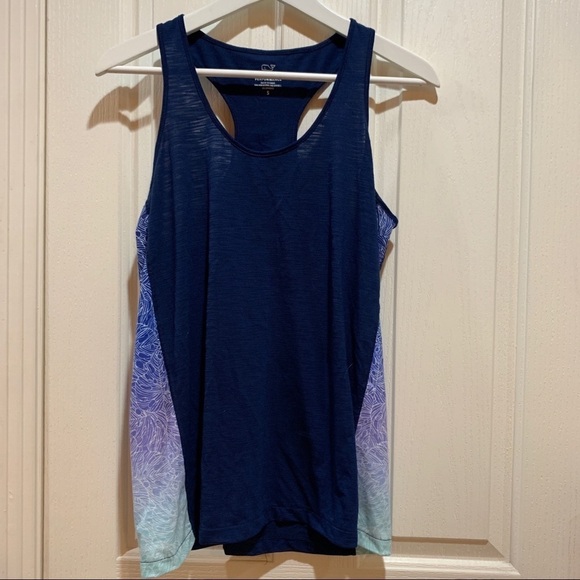 VINEYARD Vines Performance Tank Top Small Blue EUC - Picture 4 of 4